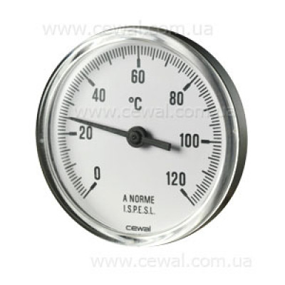 Cewal Термометр из метал. корп. 63 0/120С 5см фронтальный