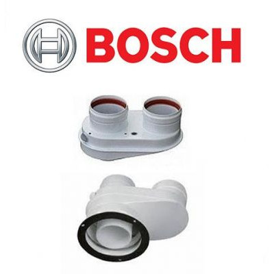Bosch AZB 922. Адаптер для раздельной системы дымоходов с Ф80/125 на Ф80/80 (7719002852)