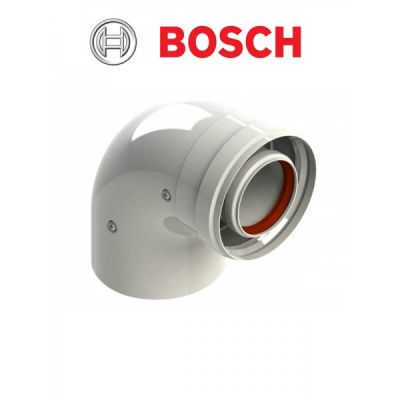 Bosch AZ 393. Колено коаксиальное 90 град. Ф60/100 (7736995079)