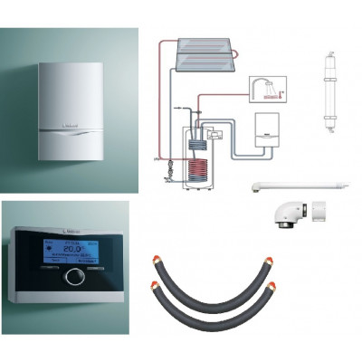 Пакет Vaillant ecoTEC plus VU OE 656/4+auroSTEP plus 2.250 HF+VRC470 +Патрон для смягчения воды подпитки (0020201554)
