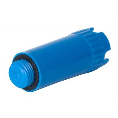 Заглушка пластиковая 1/2` с резиновым кольцом (синяя)